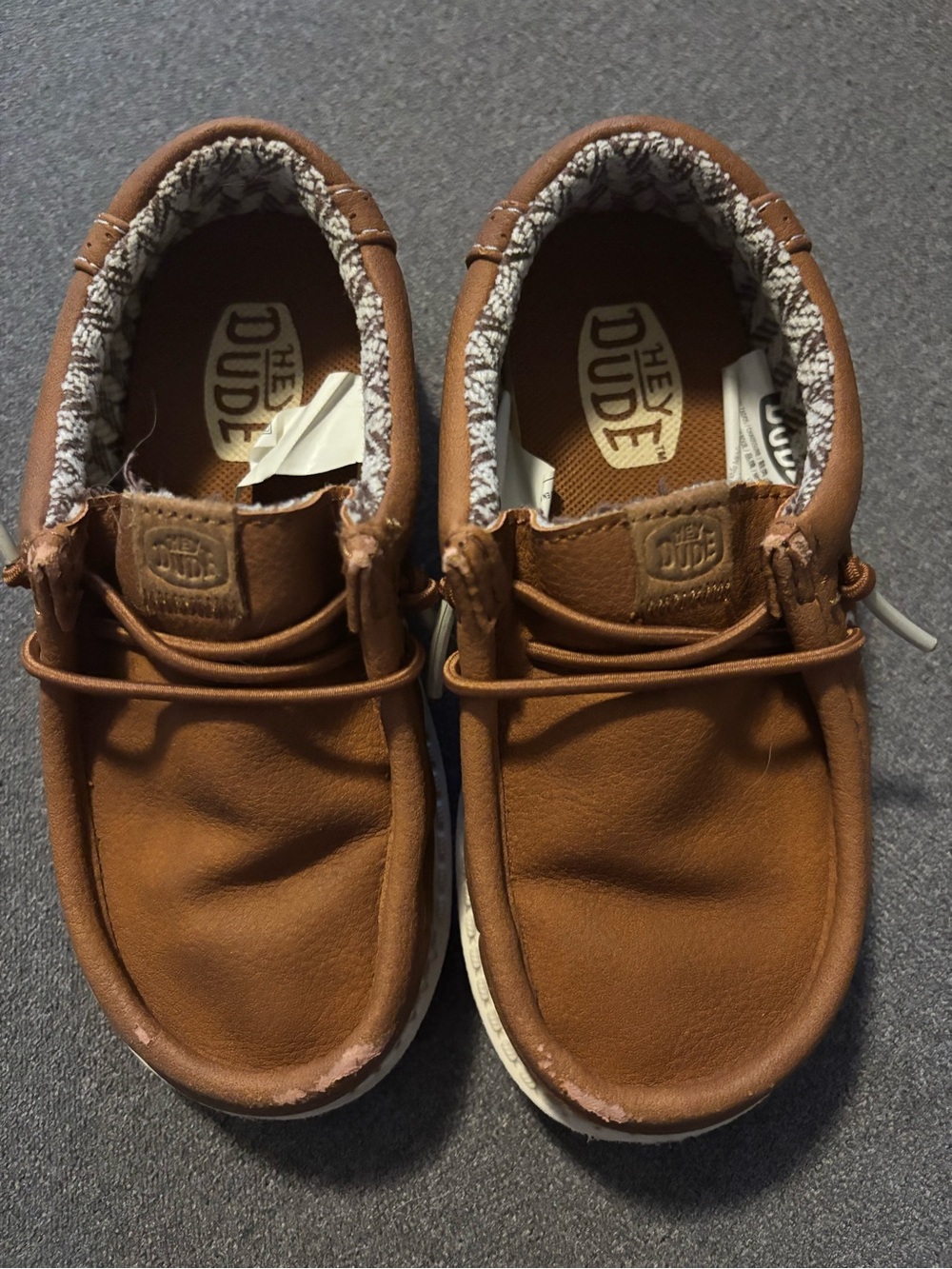 Hey Dude Kids' Wally Brown Casual Slip-On Shoes